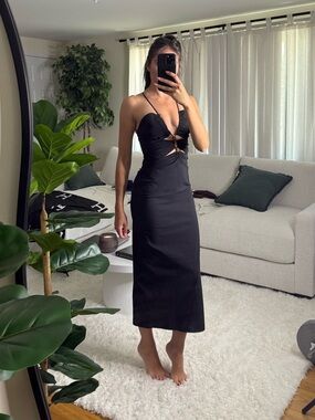 Zara Black Midi Dress